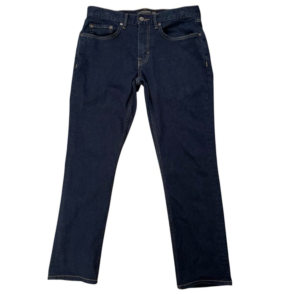 Banana Republic Denim Jeans Mens 30x30 (Fits 30x28) Slim Rapid Movement Blue